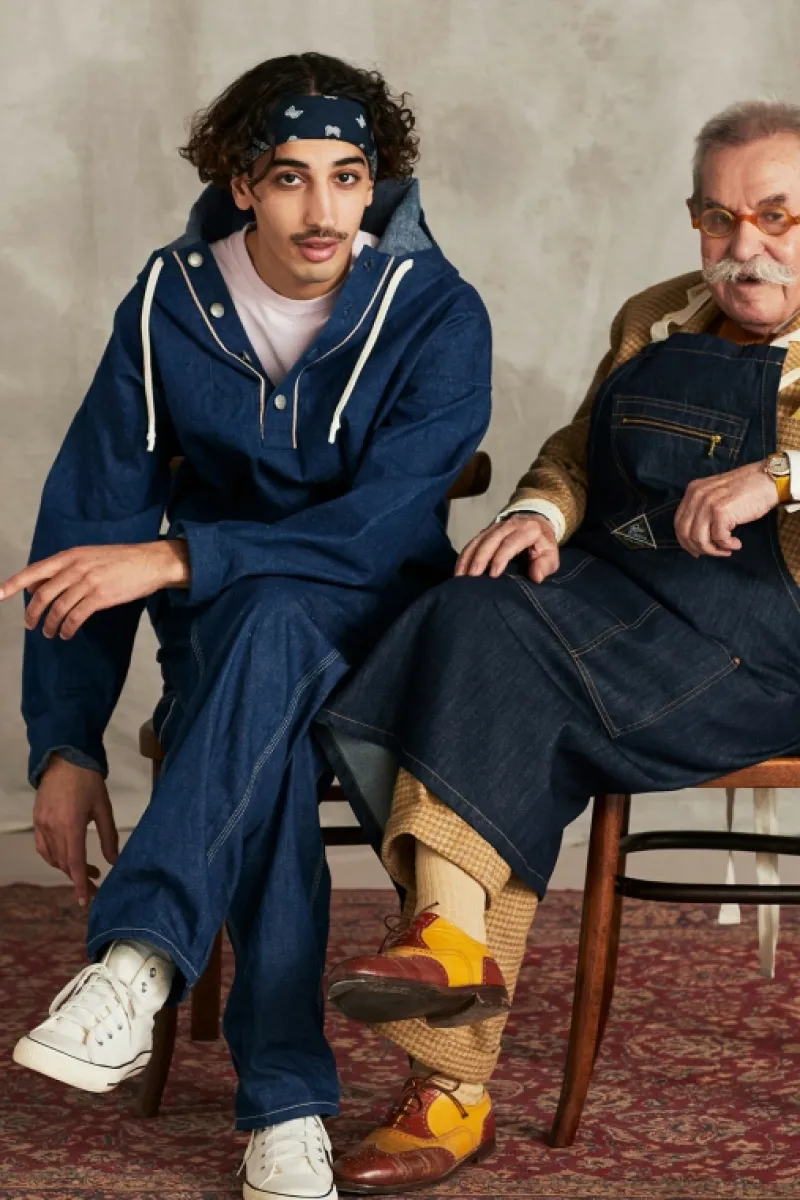 Roy Rogers Capispalla>Anorak 70th Denim Cimosa Rinse BLU