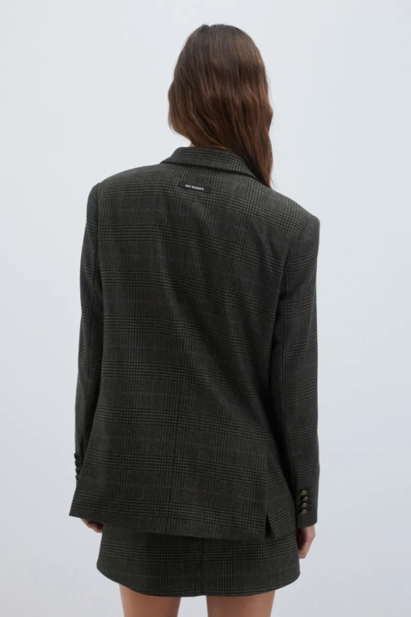 blazer_doppiopetto_galles_3.webp Roy Rogers Capispalla>Blazer Doppiopetto Galles VERDE