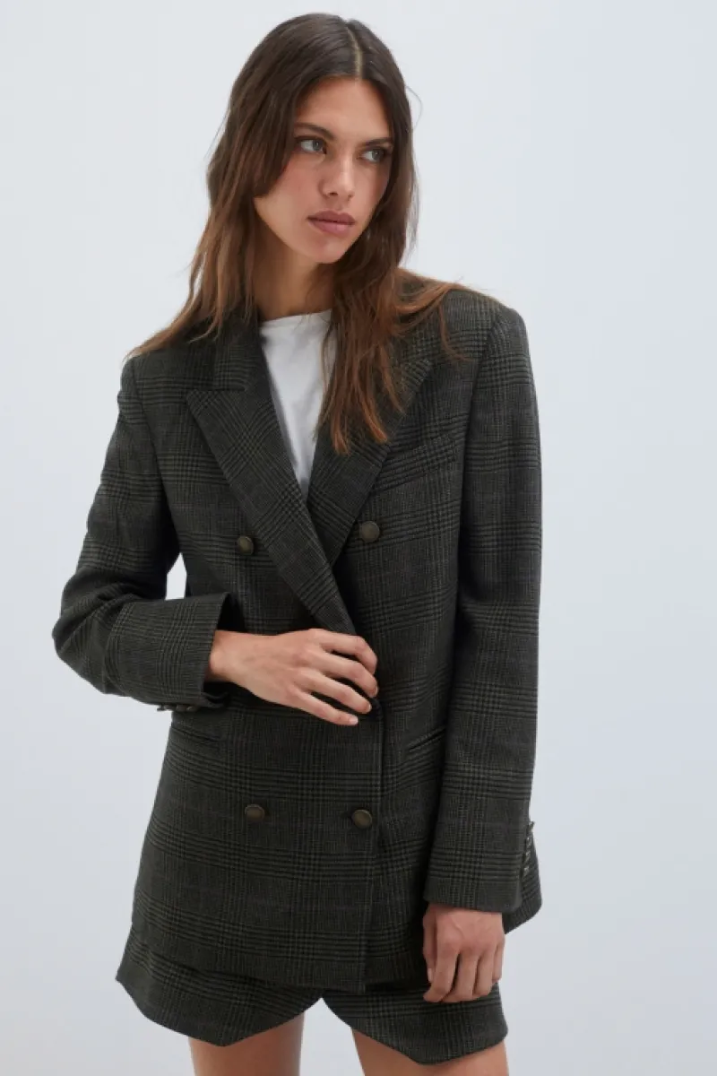 blazer_doppiopetto_galles_5.webp Roy Rogers Capispalla>Blazer Doppiopetto Galles VERDE