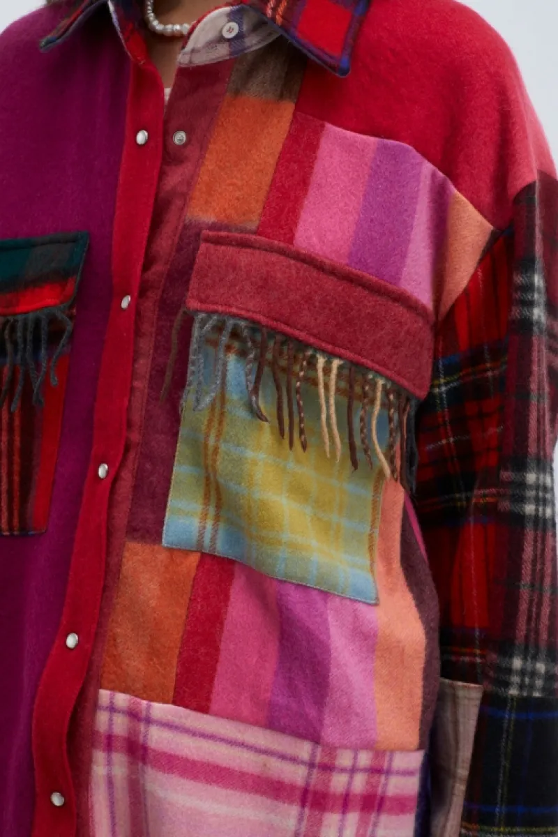 Roy Rogers Capispalla>Camicia Old Glory Vintage Cashmere MULTICOLOR