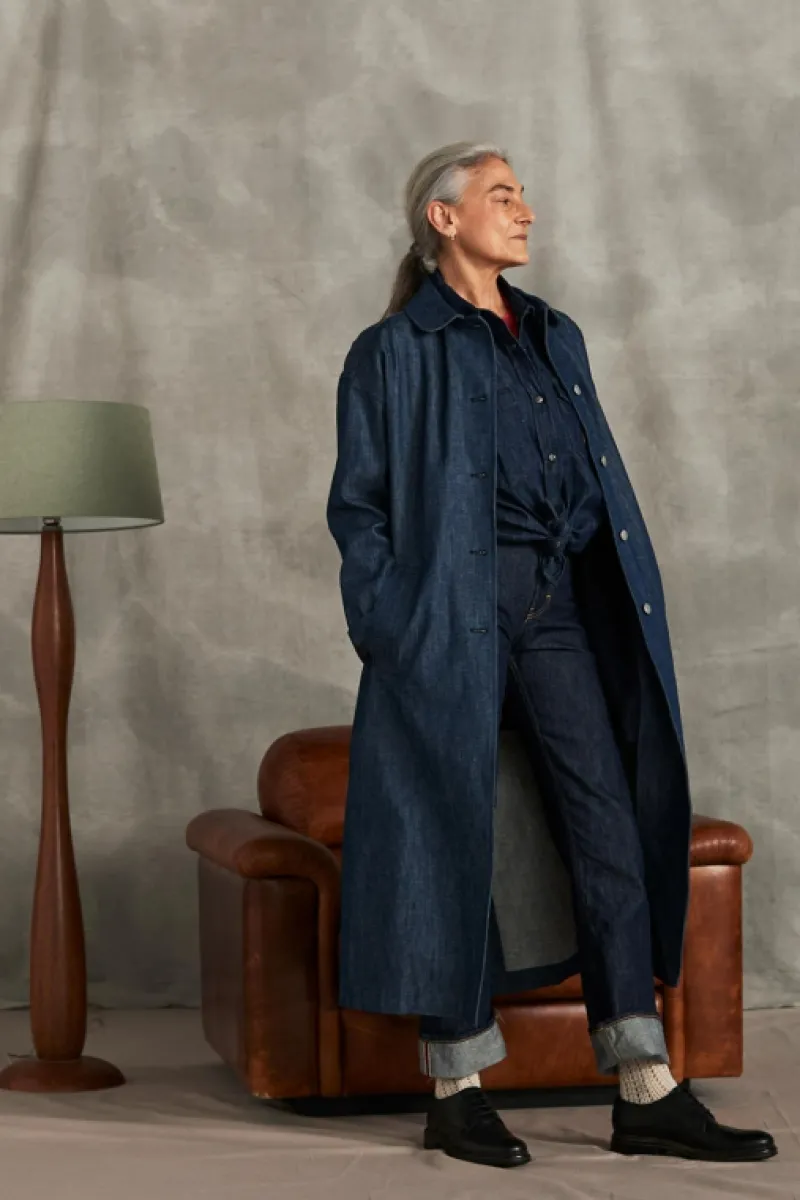 Roy Rogers Camicie>Camicia Western 70th Denim Cimosa Rinse BLU