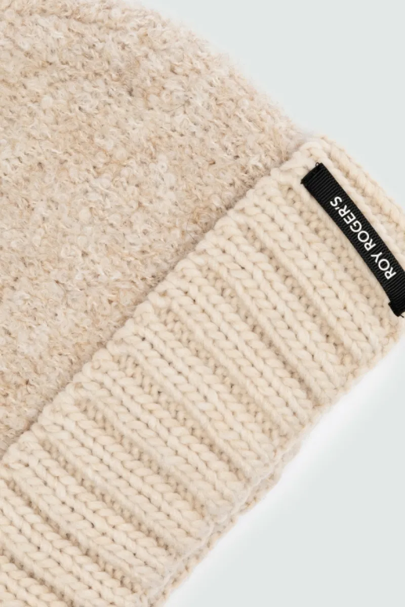 cappello_beanie_in_lana_boucle_3.webp Roy Rogers Accessori>Cappello Beanie In Lana Boucle BEIGE