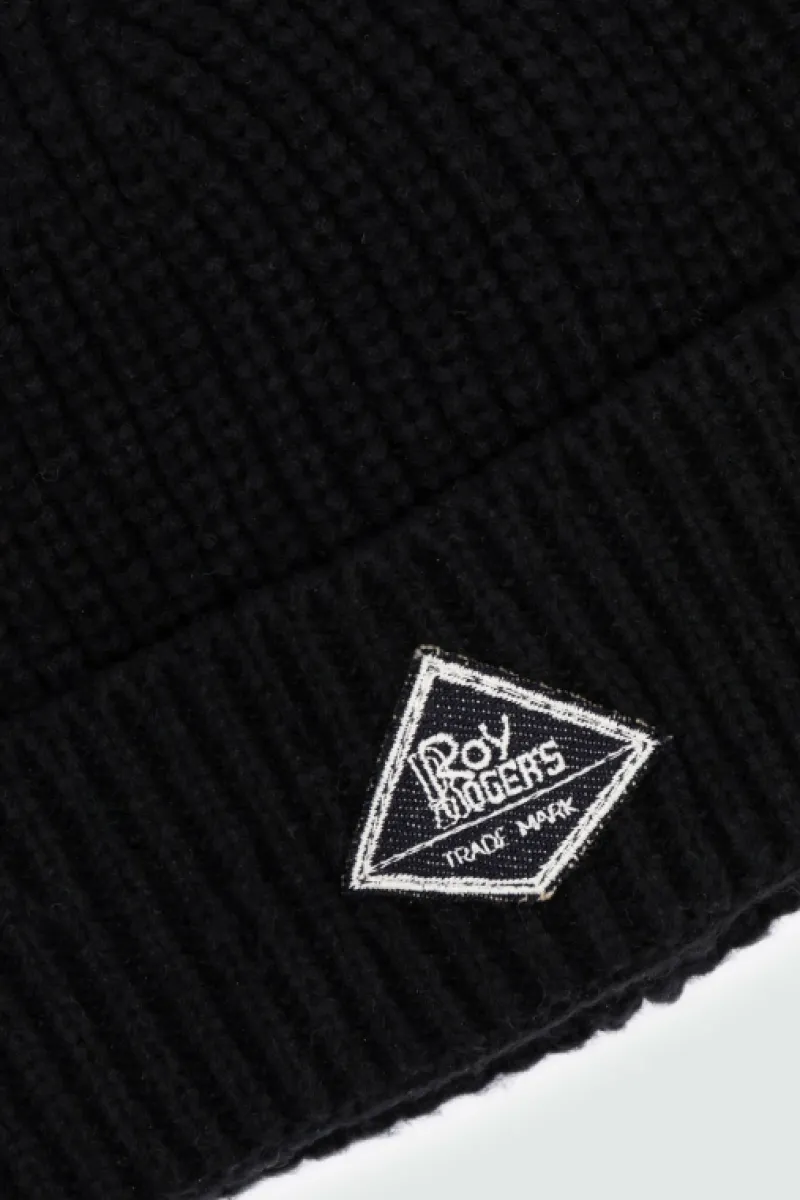 cappello_beanie_knitted_2.webp Roy Rogers Accessori>Cappello Beanie Knitted NERO