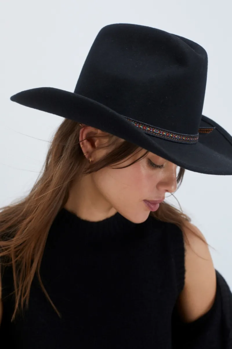 Roy Rogers Accessori>Cappello Cow Boy Old Glory NERO