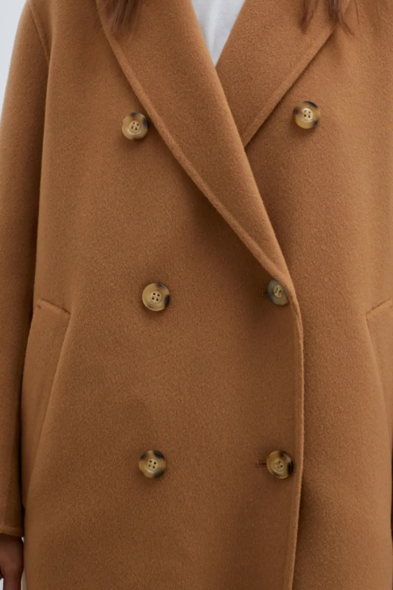 Roy Rogers Capispalla>Cappotto Doppiopetto In Lana BEIGE