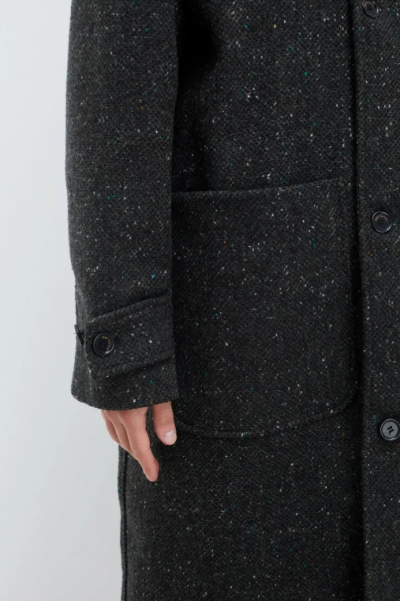 Roy Rogers Capispalla>Cappotto London In Tweed Donegal GRIGIO