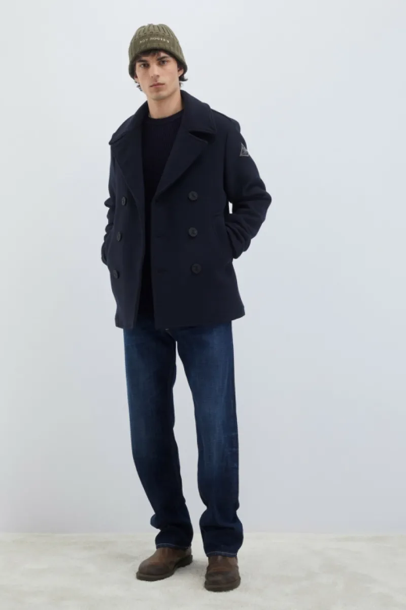 Roy Rogers Capispalla>Cappotto Melton BLU