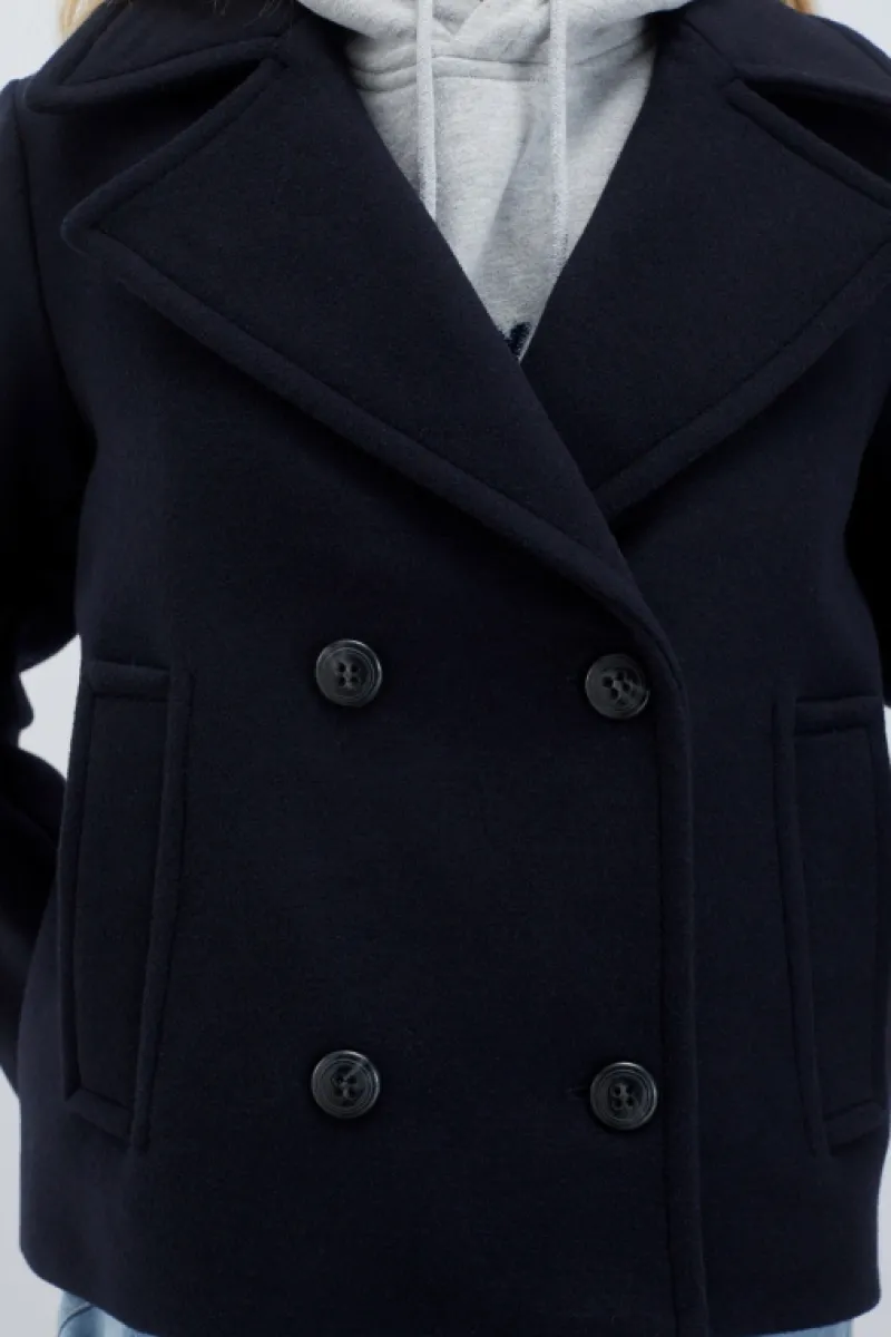 Roy Rogers Capispalla>Cappotto Melton BLU