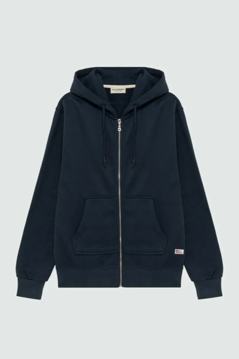 Roy Rogers Maglieria E Felpe>Felpa Brushed Con Cappuccio E Zip BLU