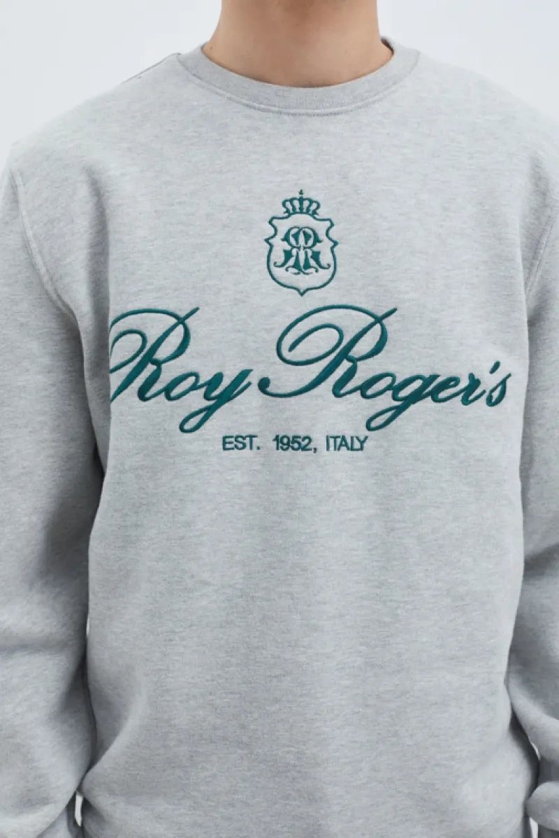 felpa_girocollo_ricamo_est__2.webp Roy Rogers Maglieria E Felpe>Felpa Girocollo Ricamo Est 1952 GRIGIO