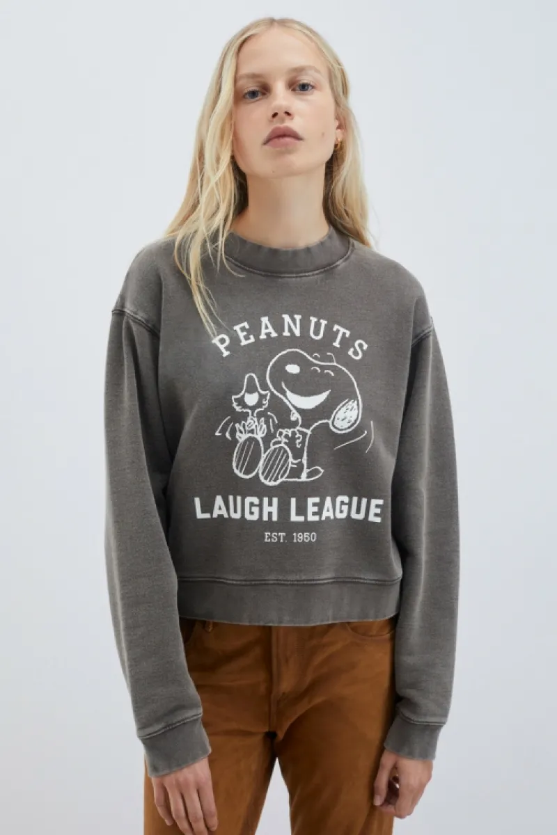 Roy Rogers Maglieria E Felpe>Felpa Peanuts Old Glory Laugh League MARRONE