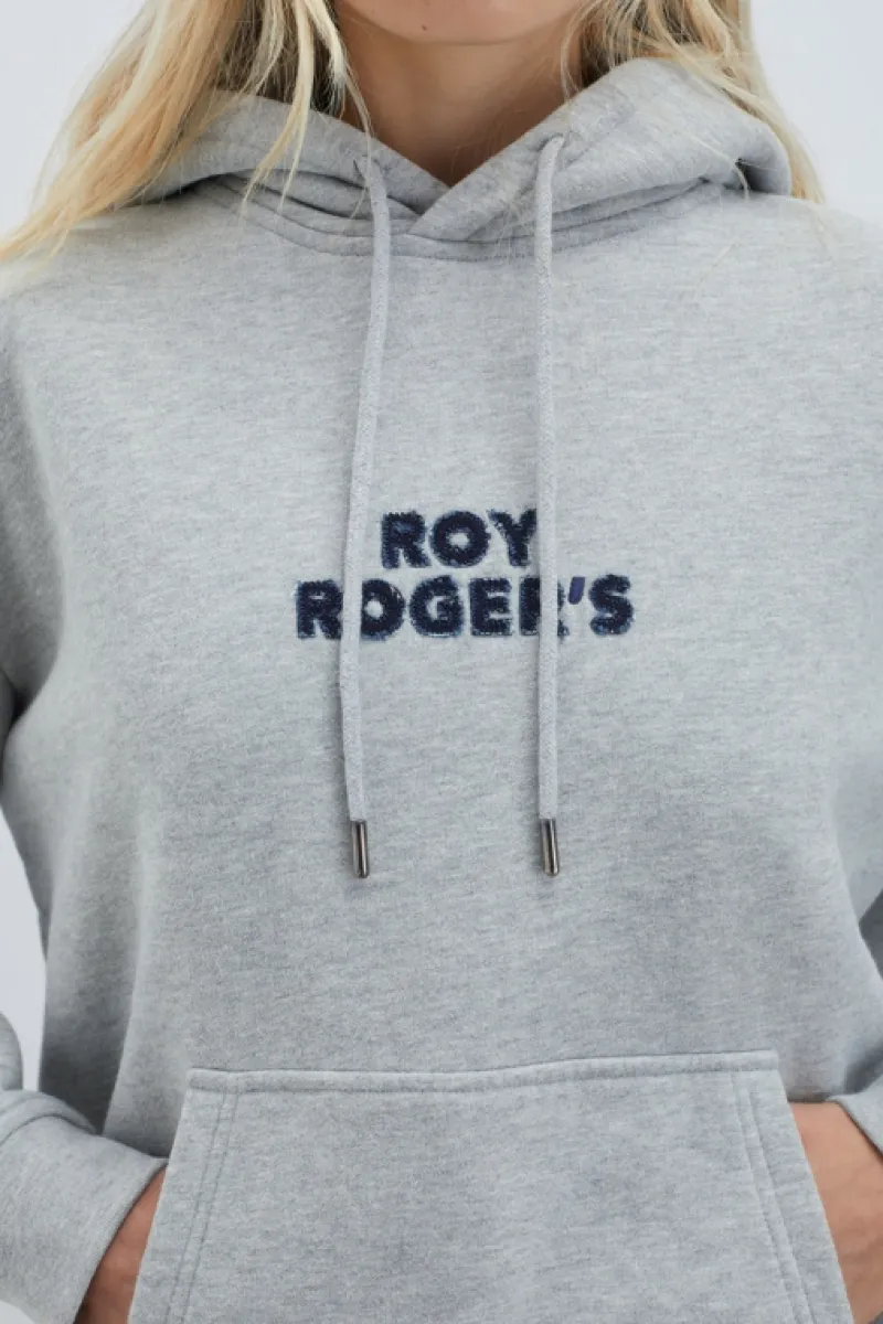 Roy Rogers Maglieria E Felpe>Felpa Roy Roger's Con Cappuccio GRIGIO