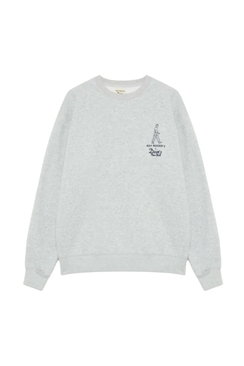 Roy Rogers Roy Roger's X Dave's Ny | Maglieria E Felpe>Felpa Roy Roger's X Dave's Ny Con Stampa Workwear GRIGIO