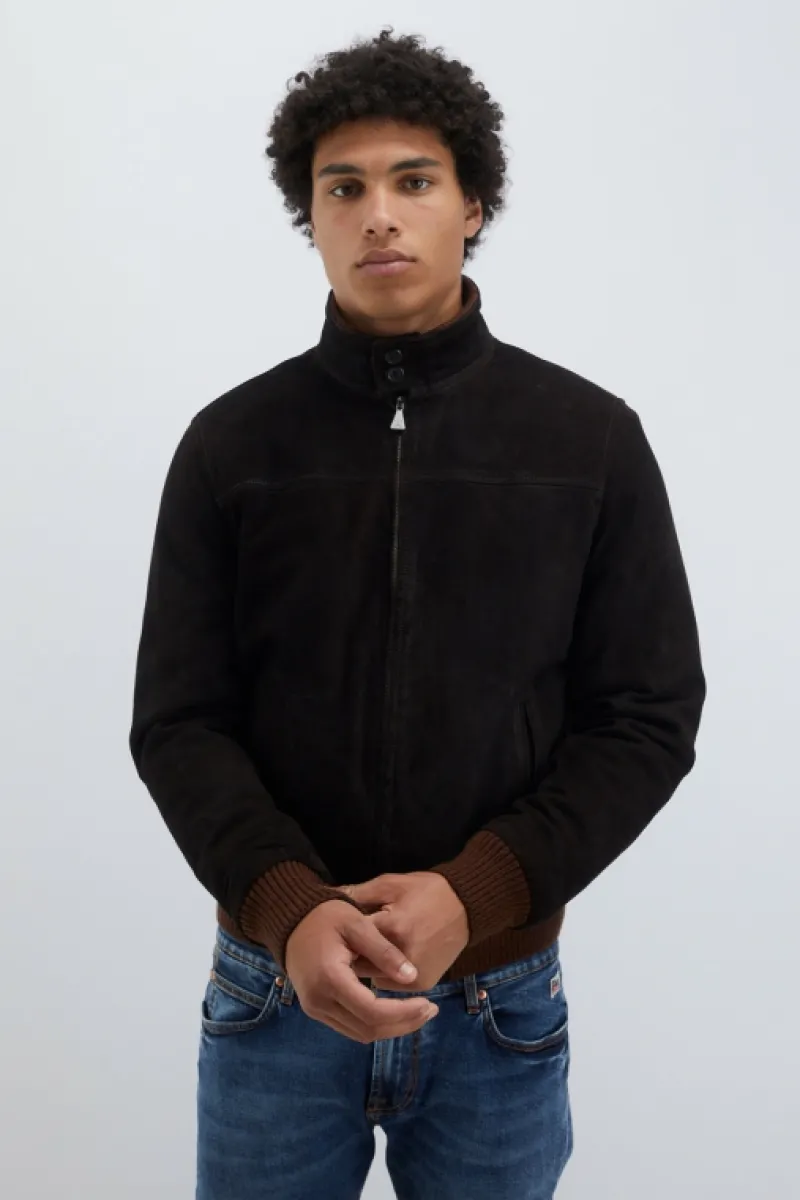 giacca_brando_in_suede_washed_2.webp Roy Rogers Capispalla>Giacca Brando In Suede Washed MARRONE