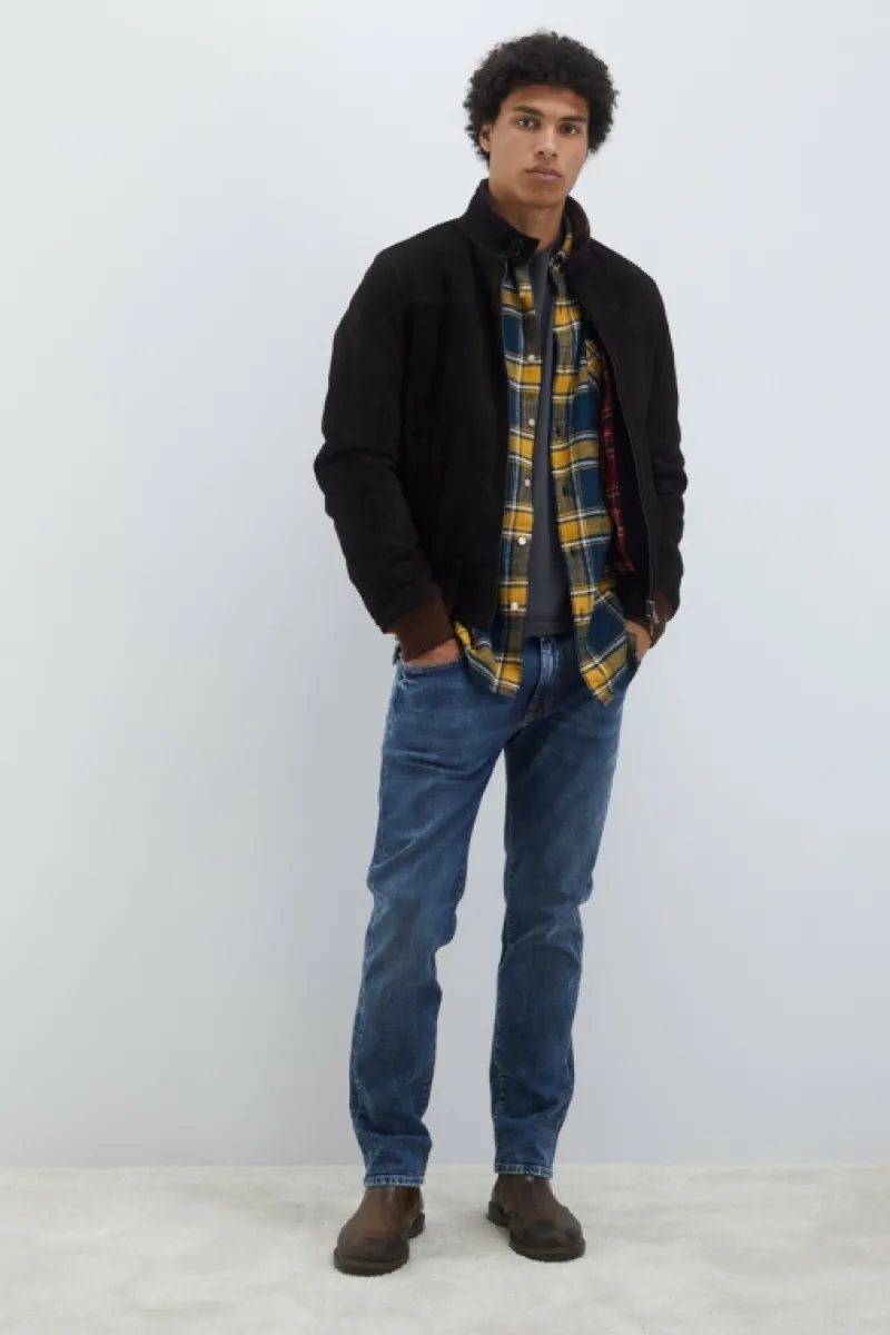 giacca_brando_in_suede_washed_4.webp Roy Rogers Capispalla>Giacca Brando In Suede Washed MARRONE