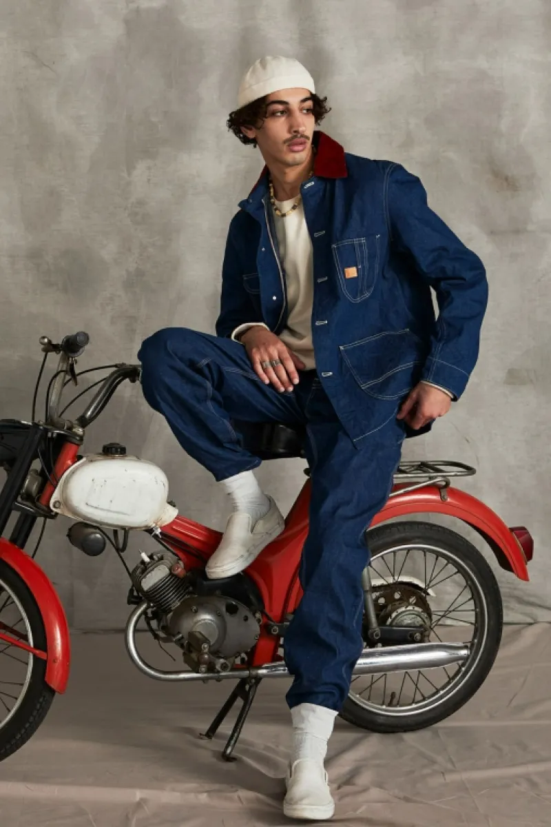 Roy Rogers Capispalla>Giacca Carcere 70th Denim Cimosa Rinse BLU