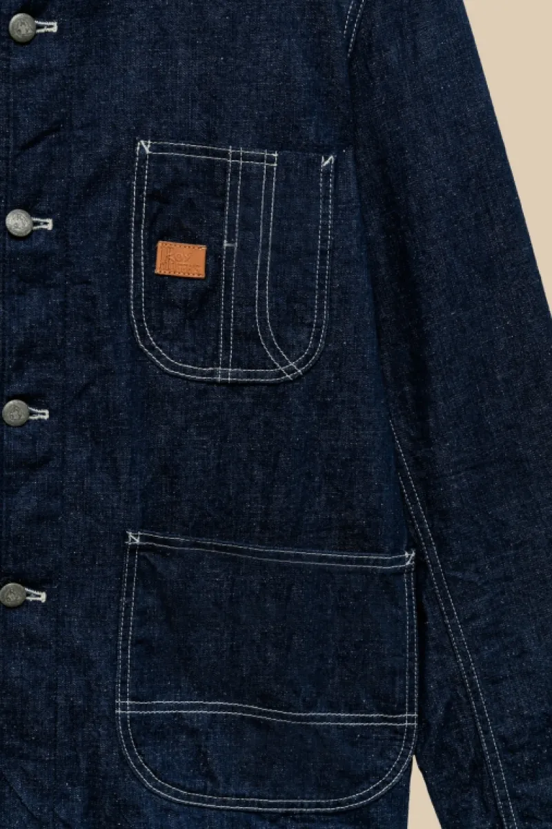 giacca_carcere_th_denim_cimosa_rinse_5.webp Roy Rogers Capispalla>Giacca Carcere 70th Denim Cimosa Rinse BLU