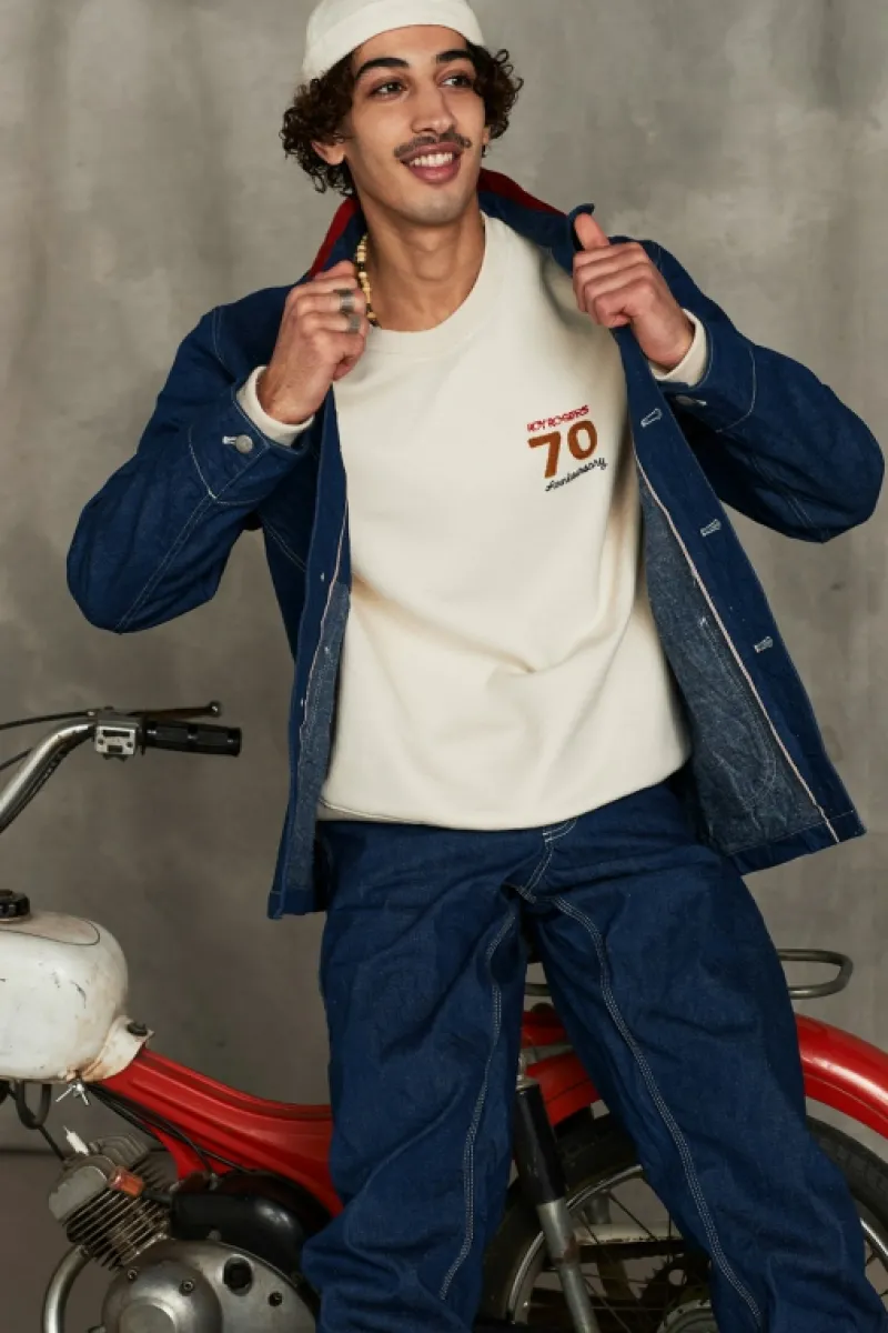 giacca_carcere_th_denim_cimosa_rinse_6.webp Roy Rogers Capispalla>Giacca Carcere 70th Denim Cimosa Rinse BLU