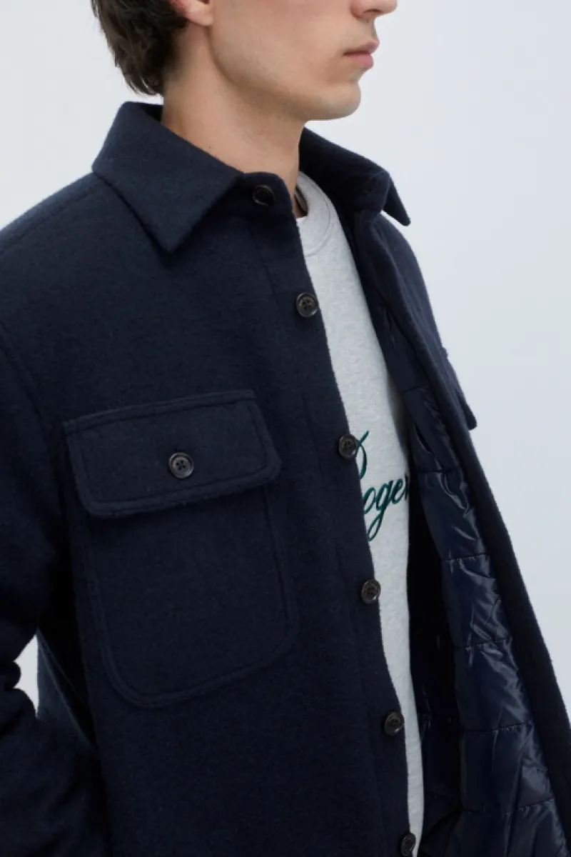 giacca_navy_light_melton_1.webp Roy Rogers Capispalla>Giacca Navy Light Melton BLU