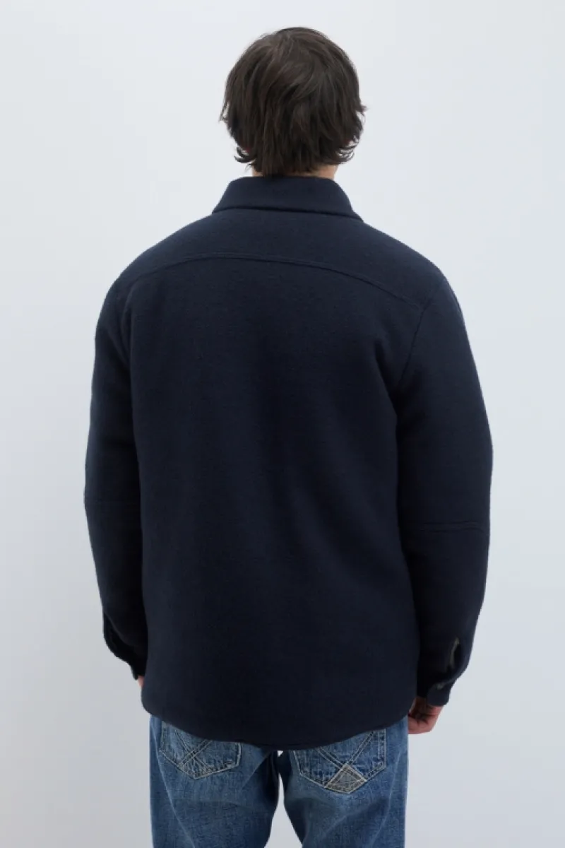 giacca_navy_light_melton_3.webp Roy Rogers Capispalla>Giacca Navy Light Melton BLU