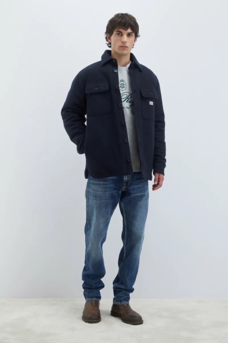 giacca_navy_light_melton_5.webp Roy Rogers Capispalla>Giacca Navy Light Melton BLU