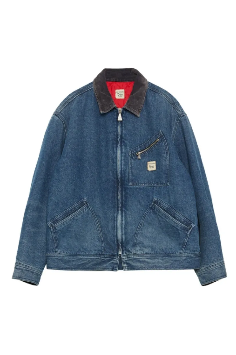 Roy Rogers Roy Roger's X Dave's Ny | Capispalla>Giacca Work Roy Roger's X Dave's Ny In Denim Vintage BLU