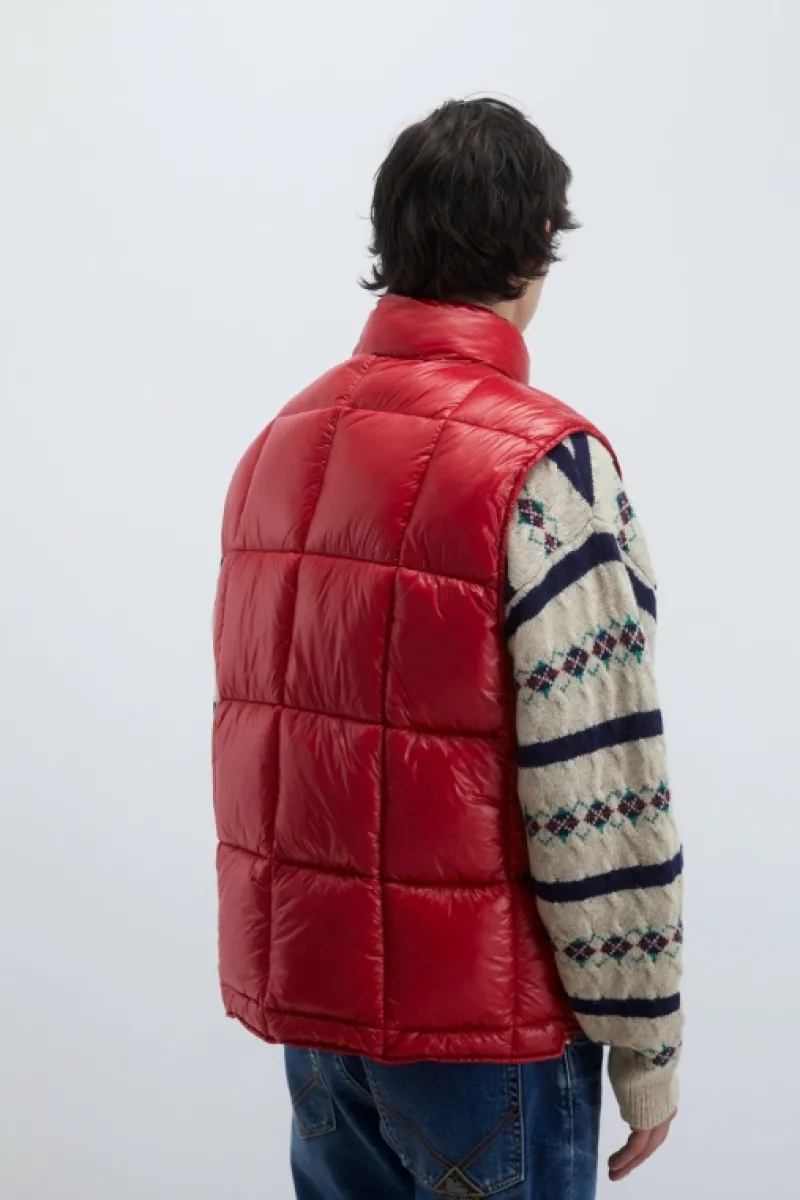gilet_in_nylon_ripstop_3-1.webp Roy Rogers Capispalla>Gilet In Nylon Ripstop ROSSO