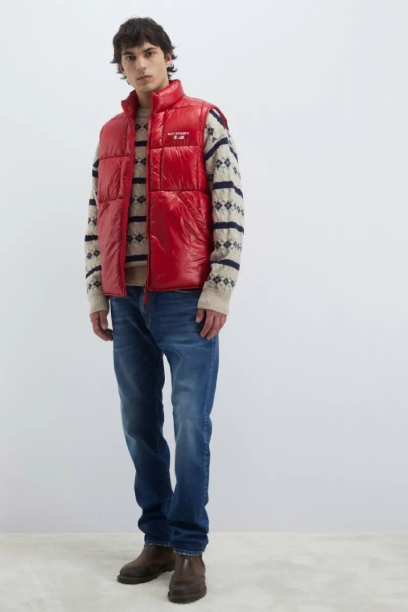 gilet_in_nylon_ripstop_4-1.webp Roy Rogers Capispalla>Gilet In Nylon Ripstop ROSSO