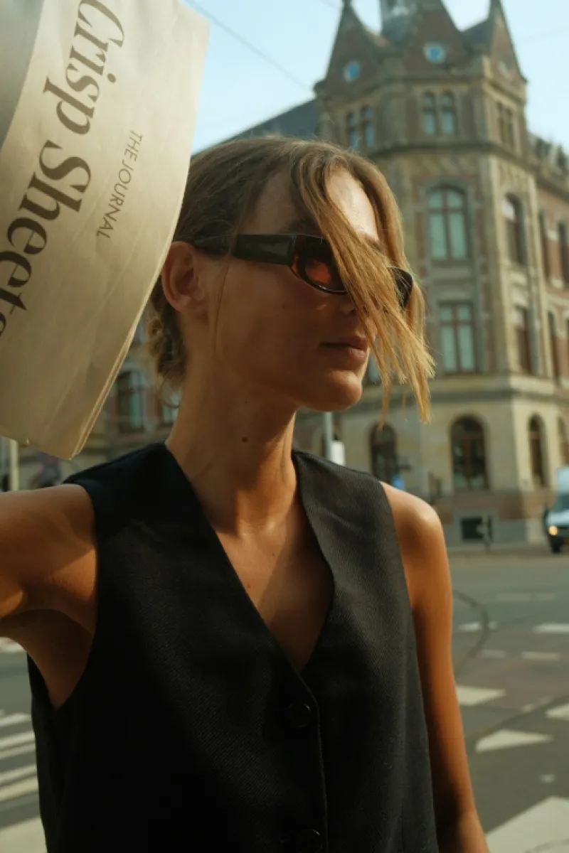 Roy Rogers Capispalla>Gilet Tailored Twill BLU