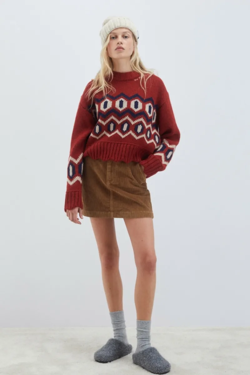 Roy Rogers Pantaloni E Gonne>Gonna Gilda In Velluto French MARRONE