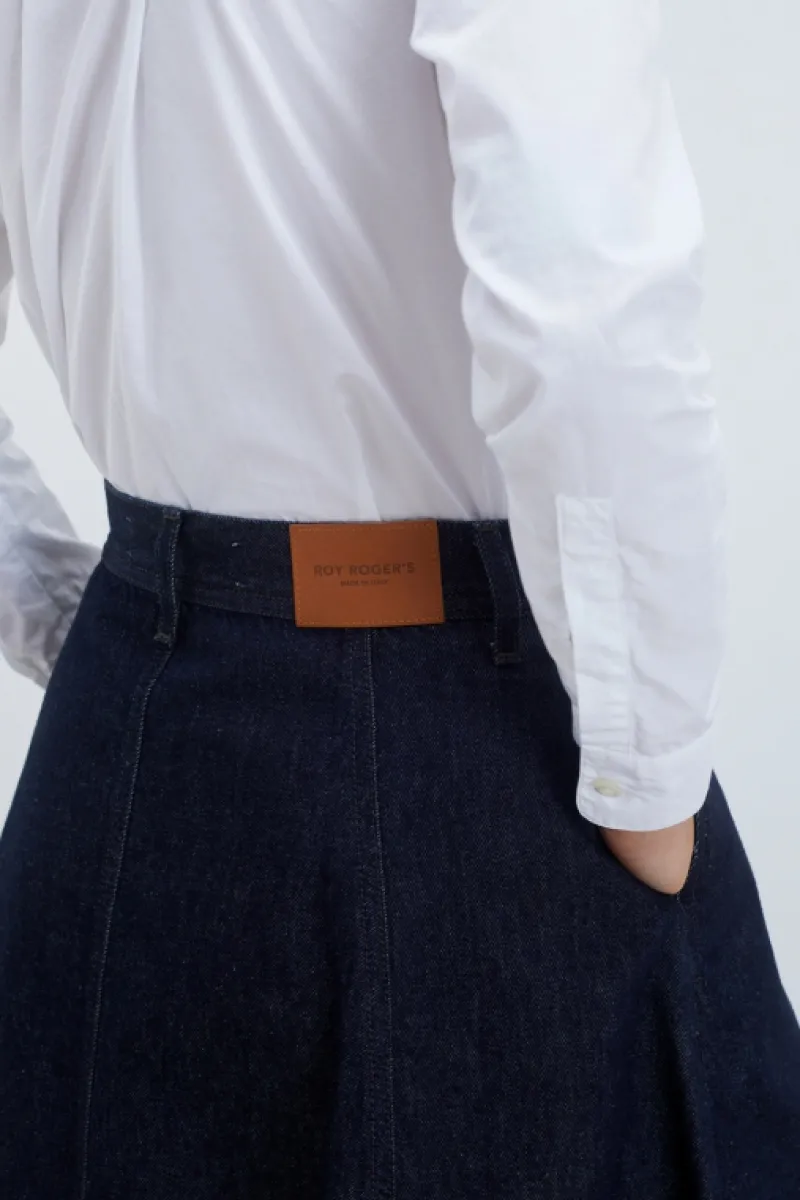 Roy Rogers Pantaloni E Gonne>Gonna Loren Denim Rinse BLU