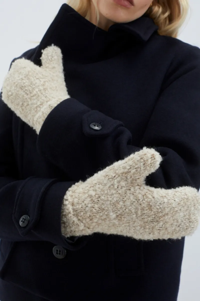 Roy Rogers Accessori>Guanti Moffola In Lana Boucle BEIGE