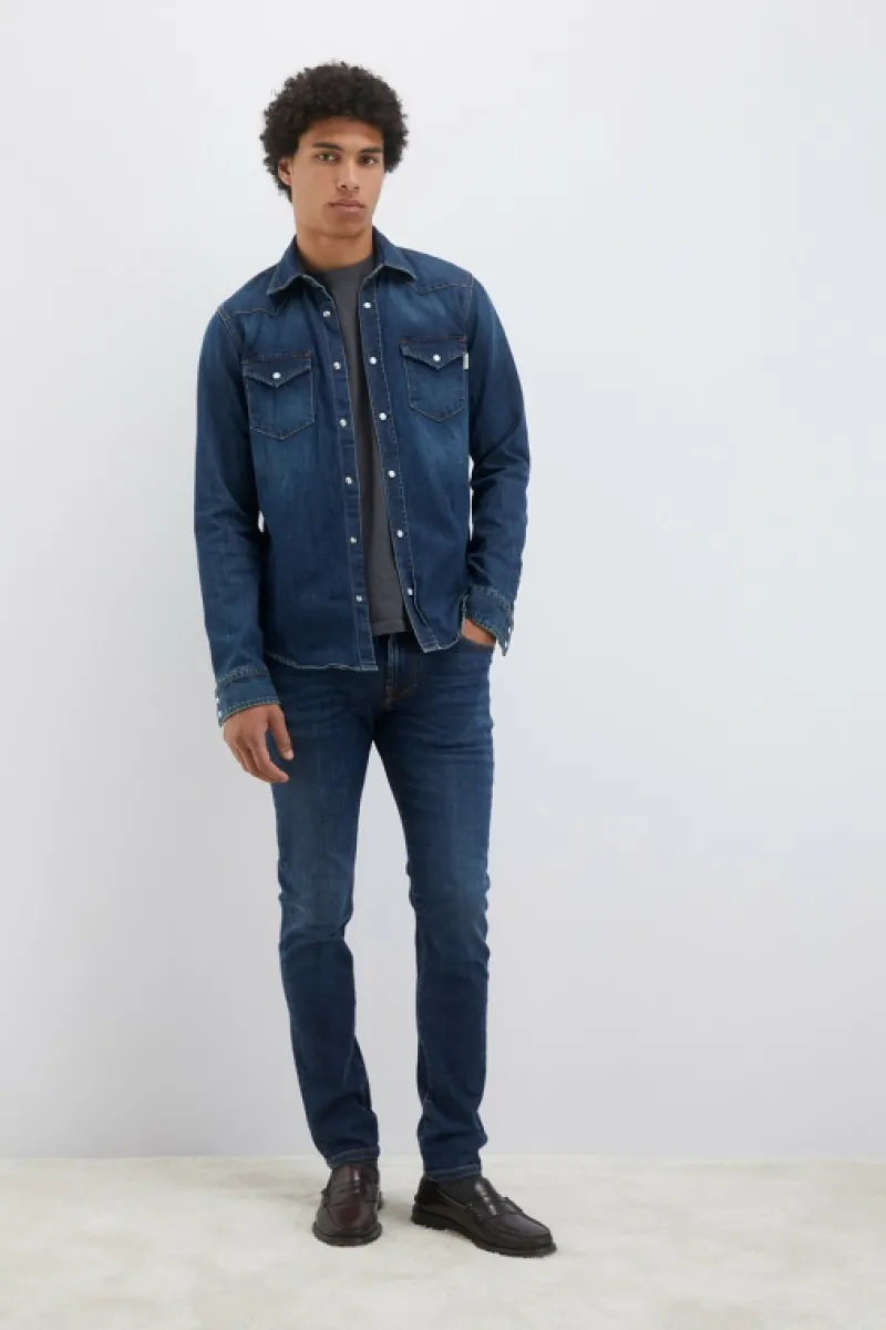 jeans__keith_5.webp Roy Rogers Jeans | Skinny>Jeans 317 Keith BLU