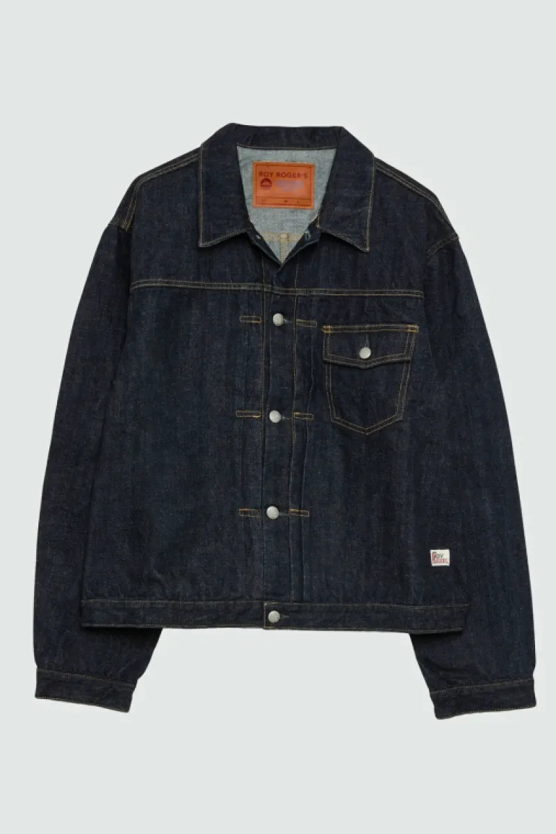 Roy Rogers Capispalla>Made In Japan-giacca Type X Selvedge Sun Dry BLU