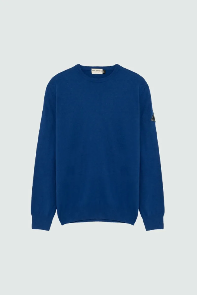 Roy Rogers Maglieria E Felpe>Maglia Girocollo In Lana E Cashmere Fin.12 BLU