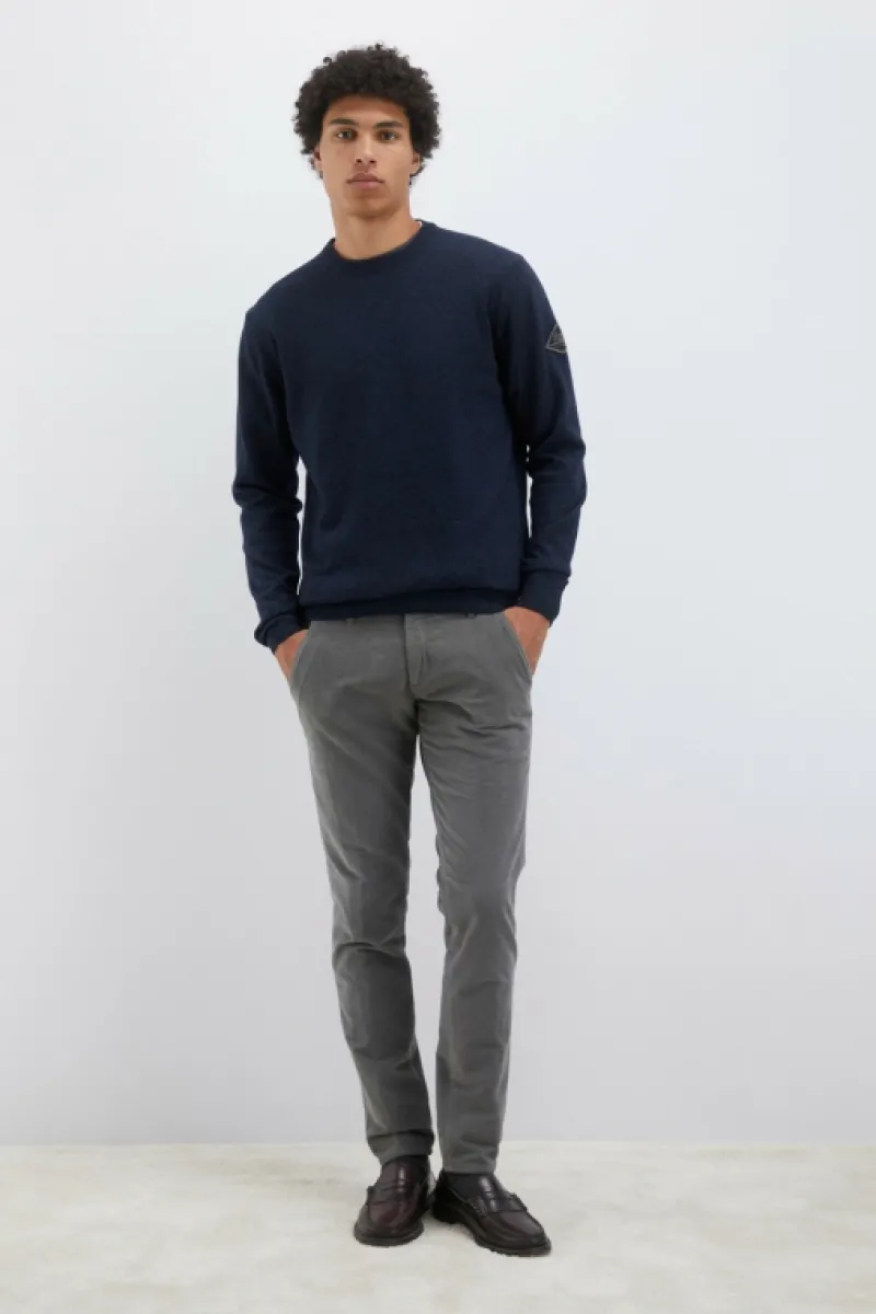 Roy Rogers Maglieria E Felpe>Maglia Girocollo In Lana E Cashmere Fin.12 BLU
