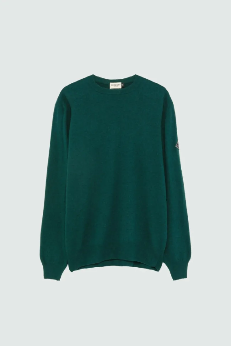 maglia_girocollo_in_lana_e_cashmere_fin_5.webp Roy Rogers Maglieria E Felpe>Maglia Girocollo In Lana E Cashmere Fin.12 VERDE