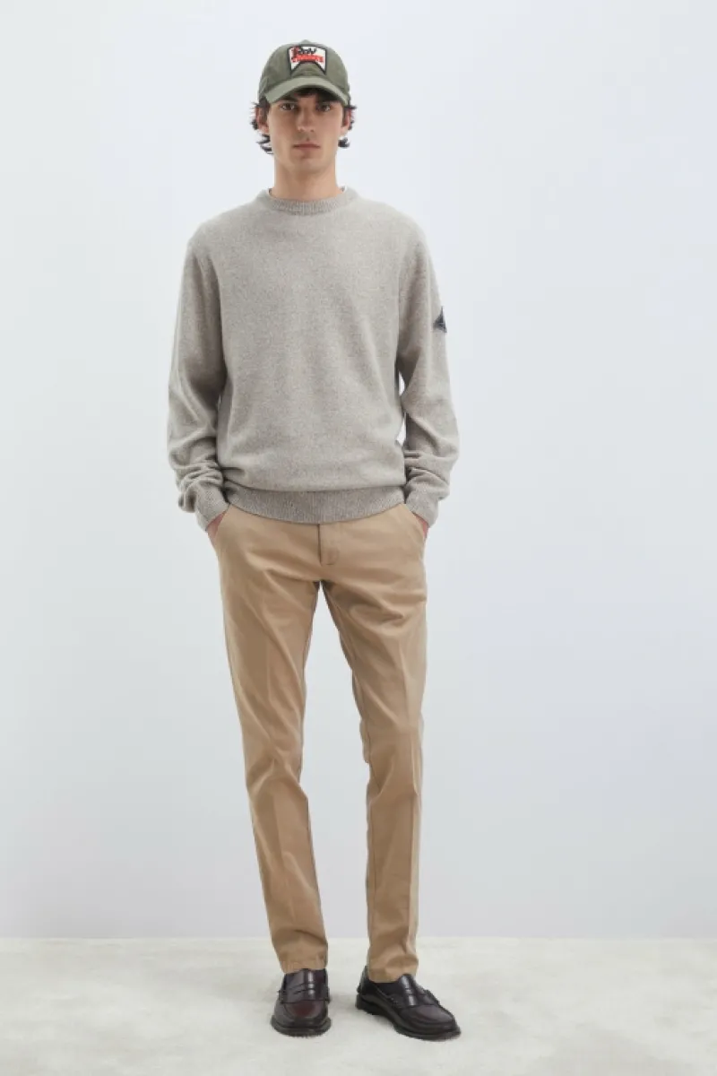 Roy Rogers Maglieria E Felpe>Maglia Girocollo In Lana E Cashmere Muline BEIGE