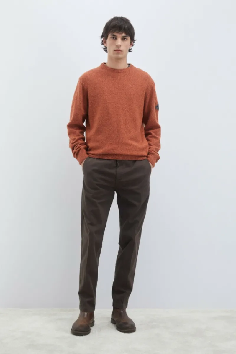 Roy Rogers Maglieria E Felpe>Maglia Girocollo In Lana E Cashmere Muline ROSSO