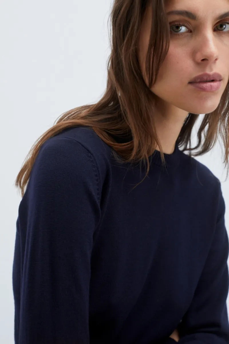 Roy Rogers Maglieria E Felpe>Maglia Girocollo In Pura Lana BLU