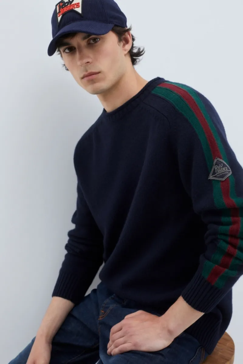 Roy Rogers Maglieria E Felpe>Maglia Girocollo Racing In Lana E Cashmere MULTICOLOR