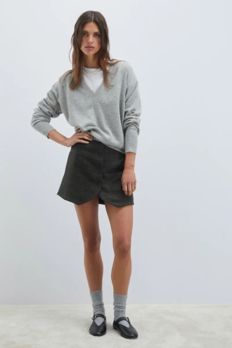 Roy Rogers Maglieria E Felpe>Maglia Scollo V In Lana E Cashmere GRIGIO