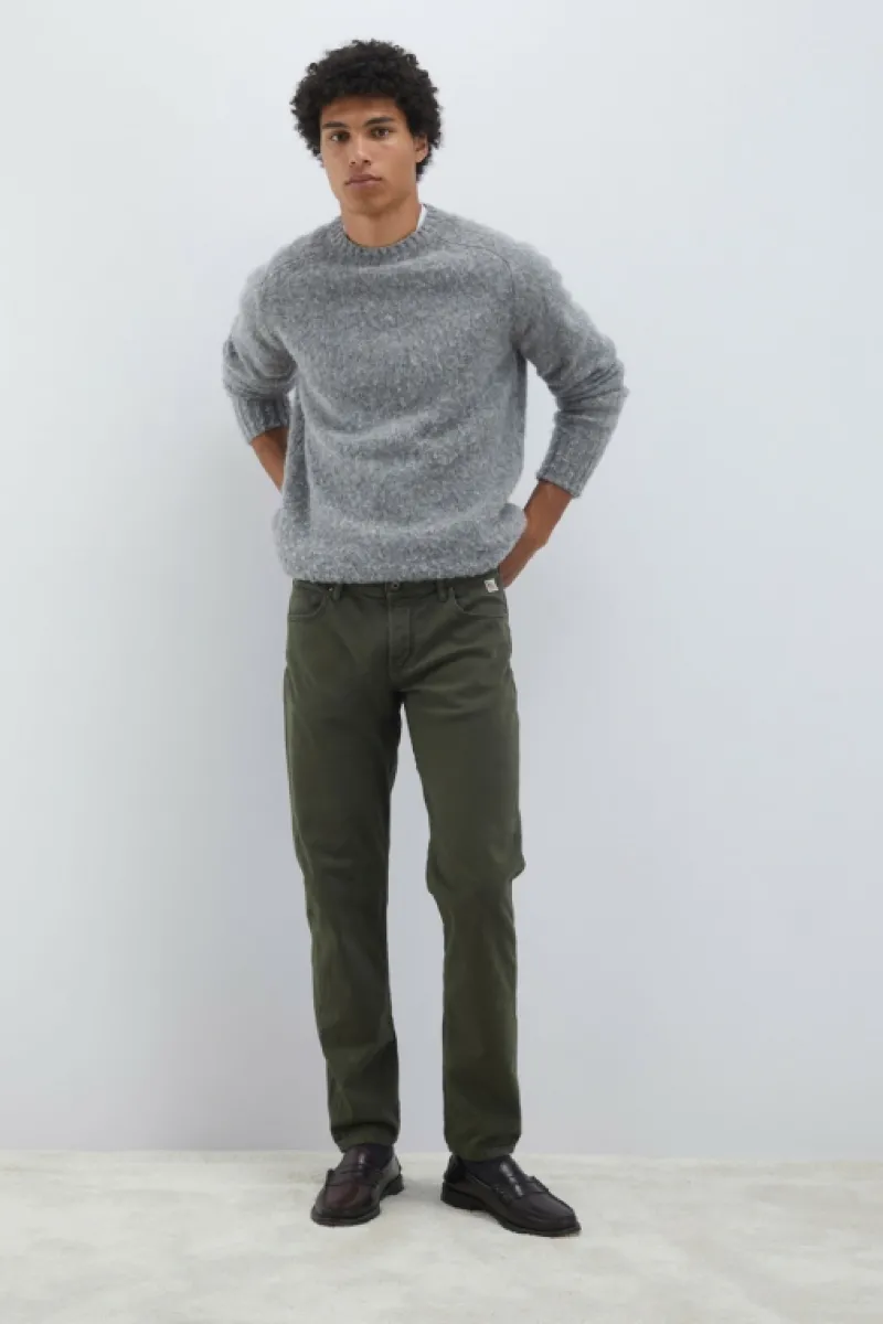 Roy Rogers Pantaloni>Pantalone 517 Plain In Gabardina VERDE