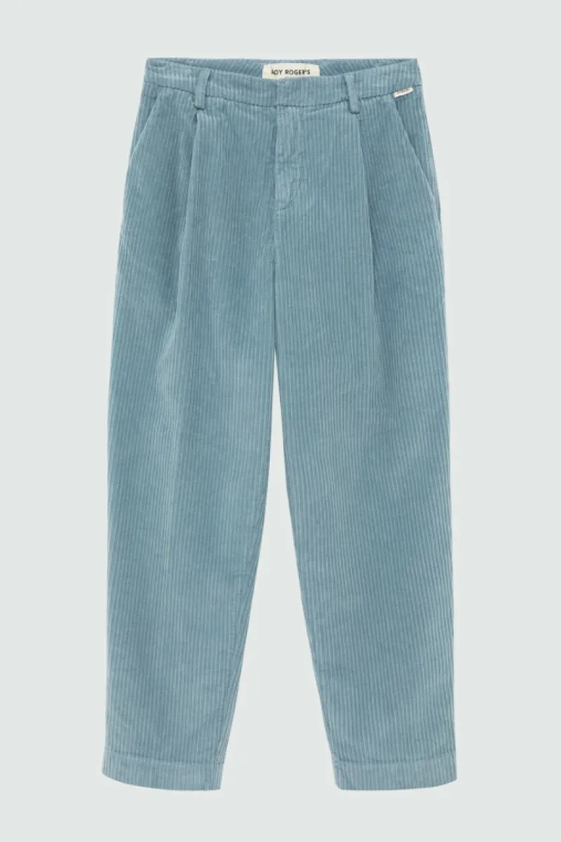 Roy Rogers Pantaloni E Gonne>Pantalone Chino Maemi In Velluto BLU