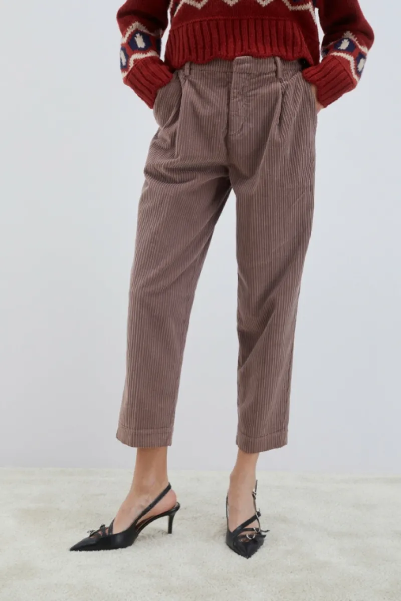 pantalone_chino_maemi_in_velluto_2.webp Roy Rogers Pantaloni E Gonne>Pantalone Chino Maemi In Velluto