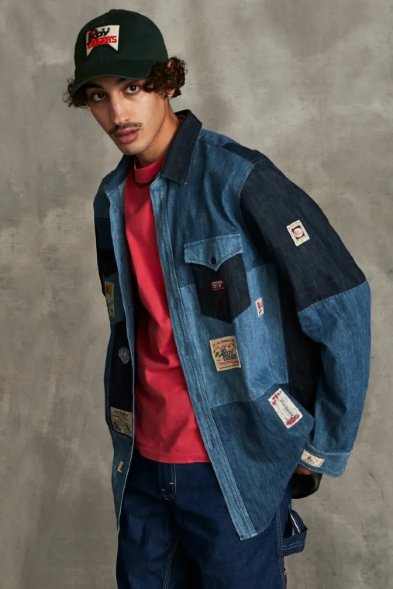 Roy Rogers Pantaloni>Pantalone Lavoro 70th Denim Cimosa BLU