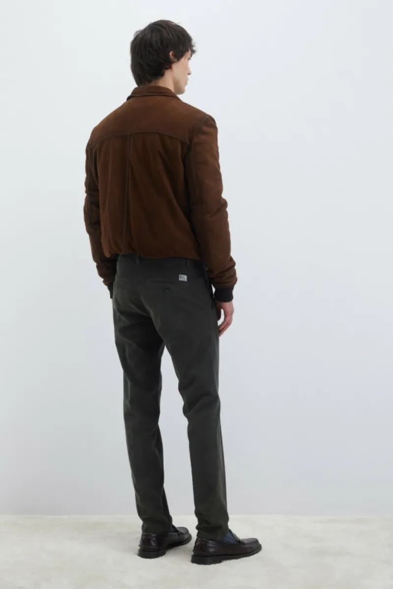 pantalone_new_rolf_in_gabardina_3.webp Roy Rogers Pantaloni>Pantalone New Rolf In Gabardina VERDE