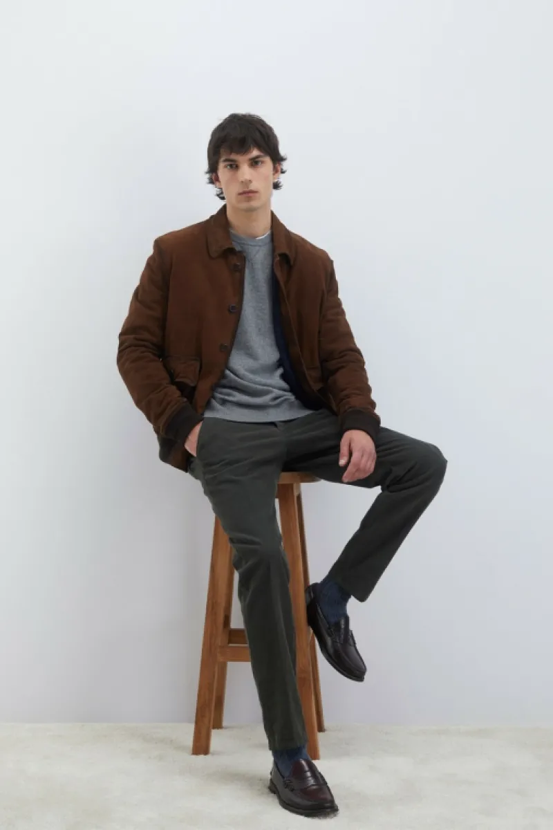 pantalone_new_rolf_in_gabardina_4.webp Roy Rogers Pantaloni>Pantalone New Rolf In Gabardina VERDE