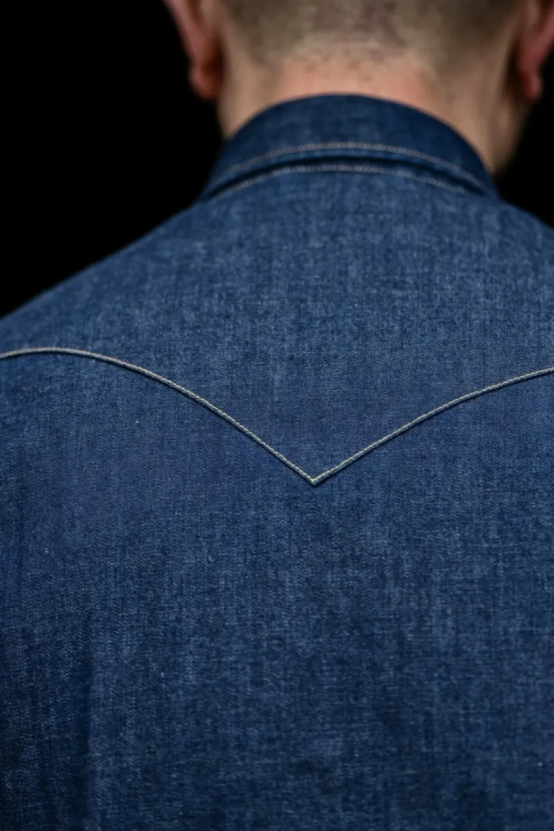rodeo_man_jap_selvedge_denim_rinse_5.webp Roy Rogers Selvedge Bar | Camicie>Rodeo Man Jap Selvedge Denim Rinse BLU