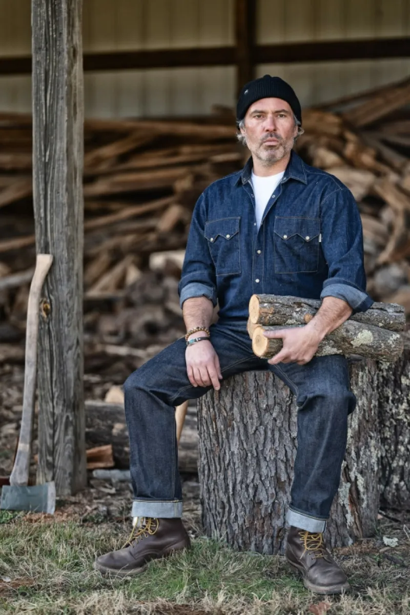 rodeo_man_jap_selvedge_denim_rinse_7.webp Roy Rogers Selvedge Bar | Camicie>Rodeo Man Jap Selvedge Denim Rinse BLU